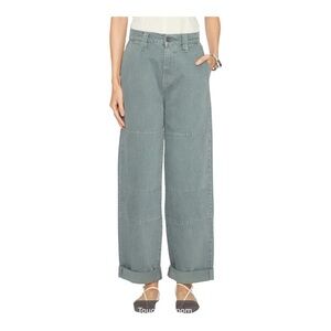 Frame The Cuffed Cotton Utility Pants Jeans Slate Gray Size 29